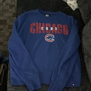 47 Blue Crewneck Chicago Cubs Sweater